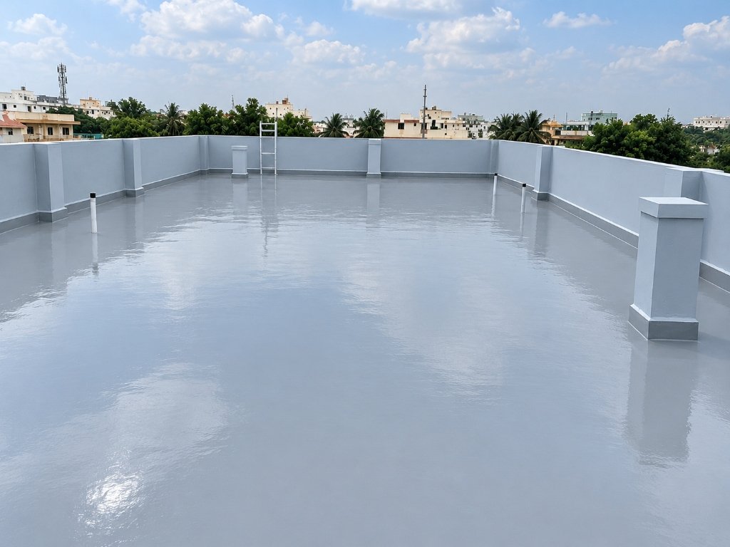Whitefield terrace finished waterproofing